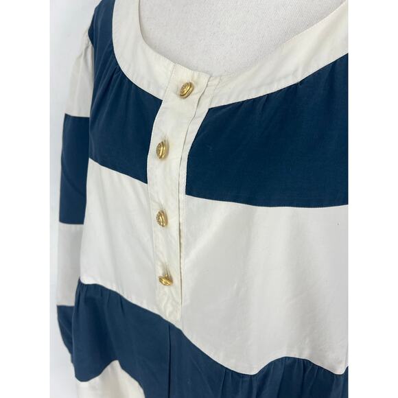 Moschino Couture Vintage Cruise me Baby Stripe Button Front Dress - Picture 10 of 15